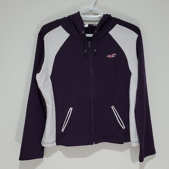 Hollister Tops - Hollister almacen Kevin purple and white hoodie